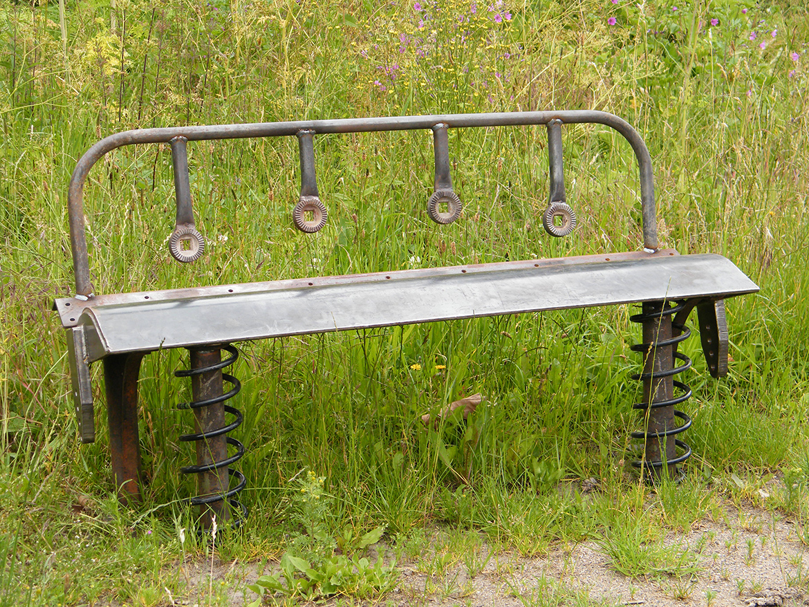 Bomford Bench - Metal garden bench